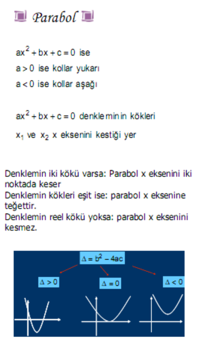 Parabol Formülü